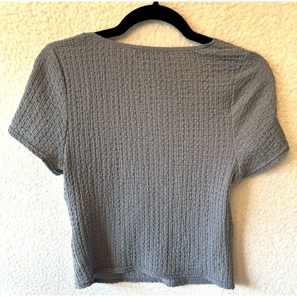 Madewell Shirt Size Large Popcorn Top Teapot Blue Short‎ Sleeve - Picture 6 of 9